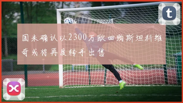 国米确认以2300万欧回购斯坦科维奇或将再度转手出售